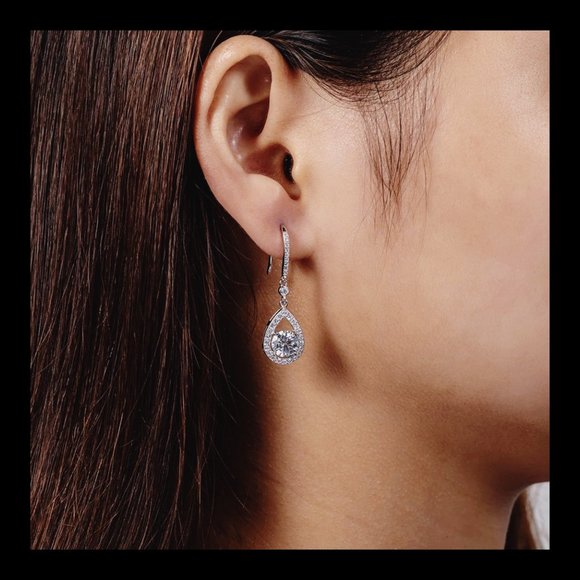Certified 2ct. t.w. Diamond Brilliant Cut Dangle Earrings